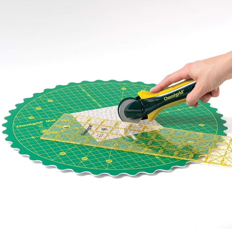 Omnigrid 360 Rotating Self-Healing Cutting Mat, 14" - Image 3